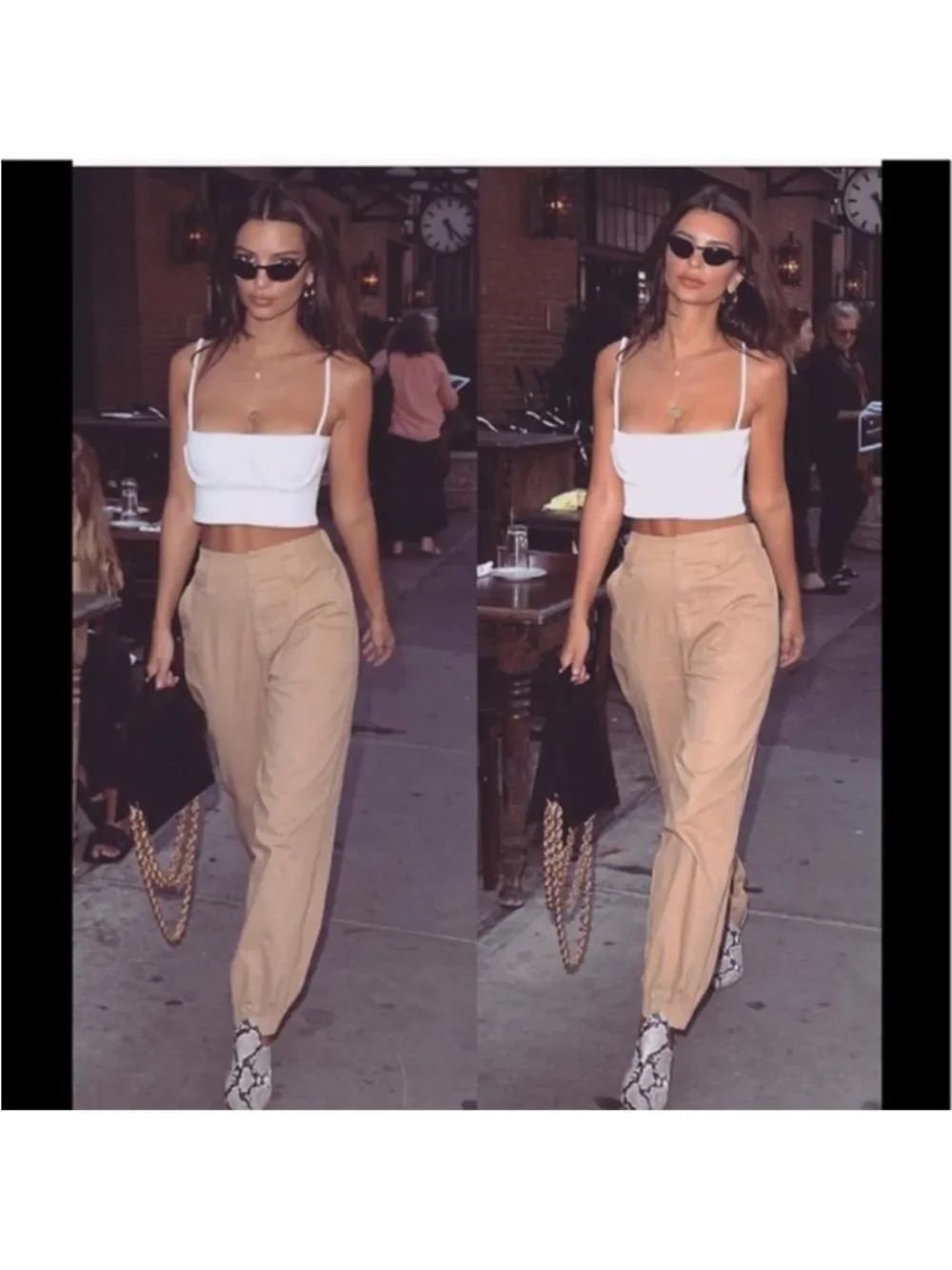 I.AM.GIA Cobain Cargo Pants High Rise Tan Size Small